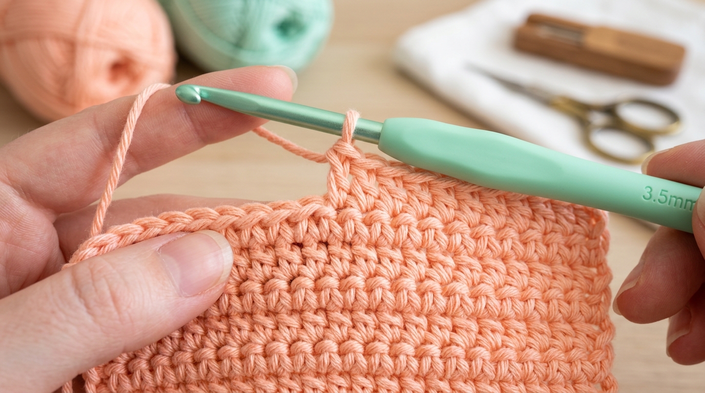 Single Crochet Stitch Tutorial SC Beginner Foundation Guide